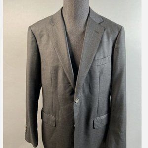 SuitSupply Napoli Cut VBC Solid Gray Perennial Wool Solid Gray Sport Coat Sz 46